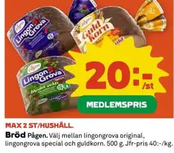 Coop Bröd Pågen erbjuda