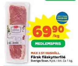 Stora Coop Färsk fläskytterfilé erbjuda