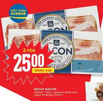 Willys Skivat bacon erbjuda