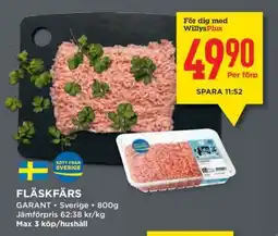 Willys Fläskfärs erbjuda