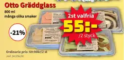 Extra Mjällby Stormarknad Otto gräddglass erbjuda