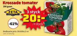 Extra Mjällby Stormarknad Krossade tomater erbjuda