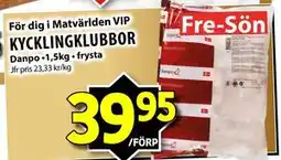 Matvärlden Tensta KYCKLINGKLUBBOR, Medlemspris erbjuda