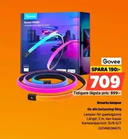 Power Govee Smarta lampor Ge din belysning färg erbjuda