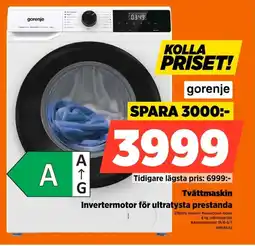 Power Gorenje Tvättmaskin Invertermotor för ultratysta prestanda erbjuda