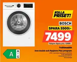 Power Bosch Tvättmaskin Iron Assist och Hygiene Plus program erbjuda
