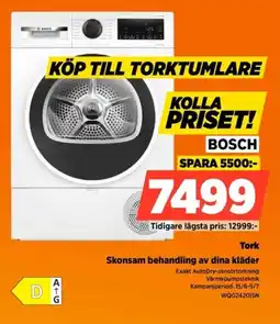 Power Bosch Tork Skonsam behandling av dina kläder erbjuda