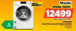 Power Miele Tvättmaskin Ånga fräschar upp och minskar skrynklor erbjuda