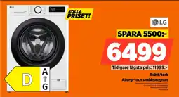Power Lg Tvätt/tork Allergi- och snabbprogram erbjuda