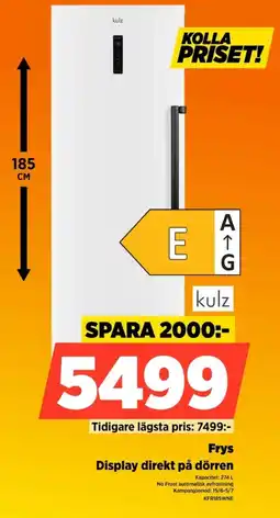 Power Kulz Frys Display direkt på dörren erbjuda