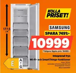 Power Samsung Integrerad frys Wi-Fi- och SmartThings-funktioner erbjuda