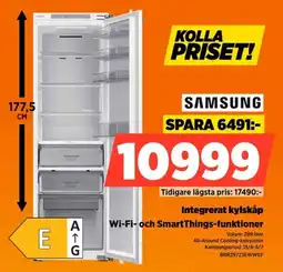 Power Samsung Integrerat kylskåp Wi-Fi- och SmartThings-funktioner erbjuda