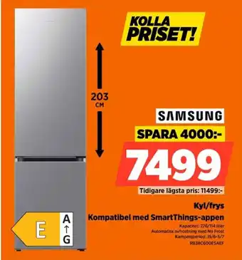 Power Samsung Kyl/frys Kompatibel med SmartThings-appen erbjuda