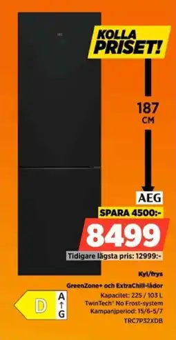 Power Aeg Kyl/frys GreenZone+ och ExtraChill-lådor erbjuda