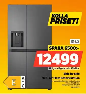 Power Lg Side by side Multi Air Flow-luftcirkulation erbjuda