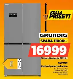 Power Grundig Kyl/frys Kontrollpanel på luckan erbjuda