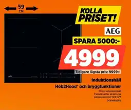 Power Aeg Induktionshäll Hob2Hood® och bryggfunktioner erbjuda