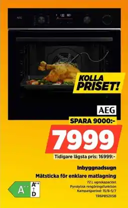 Power Aeg Inbyggnadsugn Mätsticka för enklare matlagning erbjuda