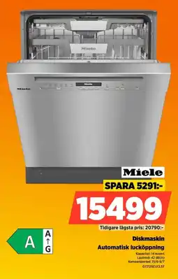 Power Miele Diskmaskin Automatisk lucköppning erbjuda