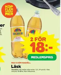 Stora Coop Läsk, Medlemspris erbjuda