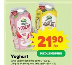 Stora Coop Yoghurt, Medlemspris erbjuda