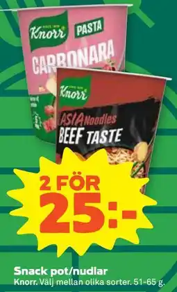 Stora Coop Snack pot/nudlar erbjuda