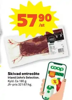 Stora Coop Skivad entrecôte erbjuda