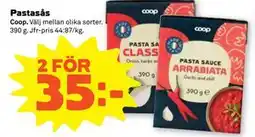 Stora Coop Pastasås erbjuda