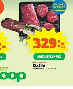 Stora Coop Oxfilé, Medlemspris erbjuda