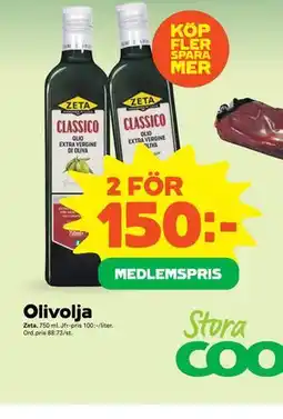 Stora Coop Olivolja, Medlemspris erbjuda