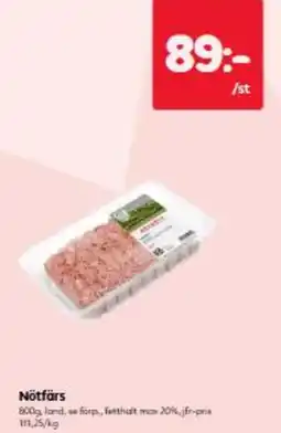 Hemköp Nötfärs erbjuda