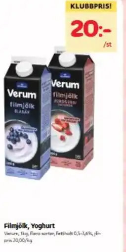 Hemköp Filmjölk, Yoghurt erbjuda