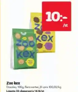 Hemköp Zoo kex erbjuda
