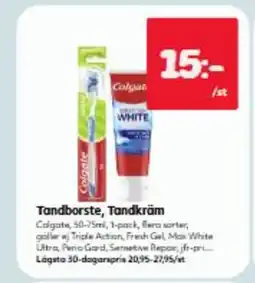 Hemköp Tandborste, Tandkräm erbjuda