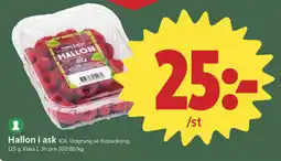 ICA Nära Hallon i ask erbjuda