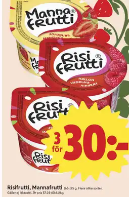 ICA Nära Risifrutti, Mannafrutti erbjuda