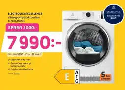 Elon Electrolux Excellence Värmepumpstorktumlare erbjuda