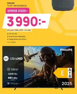 Elon Philips TV 43" erbjuda