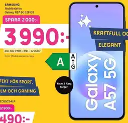 Elon Samsung Mobiltelefon Galaxy A57 5G 128 GB erbjuda