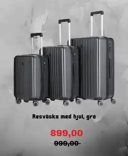 Clas Ohlson Resväska med hjul, gra erbjuda