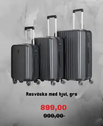 Resväska med hjul, gra