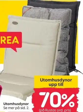 Rusta Utomhusdynor erbjuda