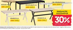 Rusta Matbord för utomhusbruk erbjuda