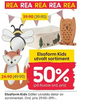 Rusta Elsaform Kids erbjuda