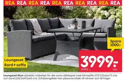 Rusta Loungeset Nice erbjuda