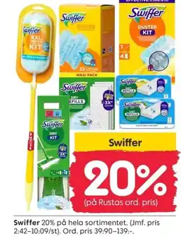 Rusta Swiffer erbjuda