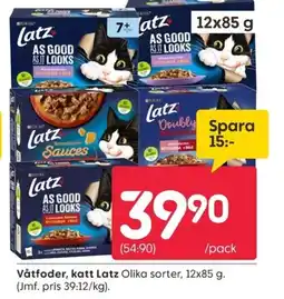 Rusta Våtfoder, katt Latz erbjuda