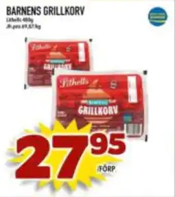 Din Mat Barnens grillkorv erbjuda