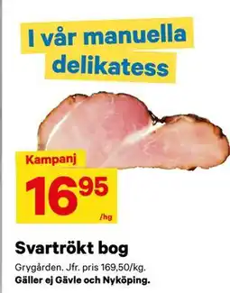 City Gross Svartrökt bog erbjuda