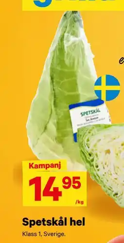 City Gross Spetskål hel erbjuda